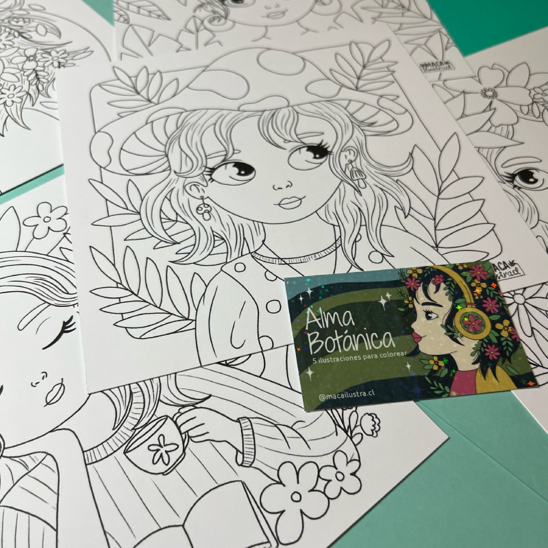 Macailustra – Coloring book chileno para todas las edades