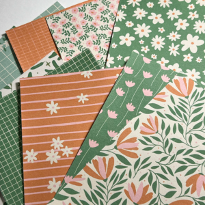 Pack Wild Garden de papeles decorativos botánicos para journaling – 10 diseños